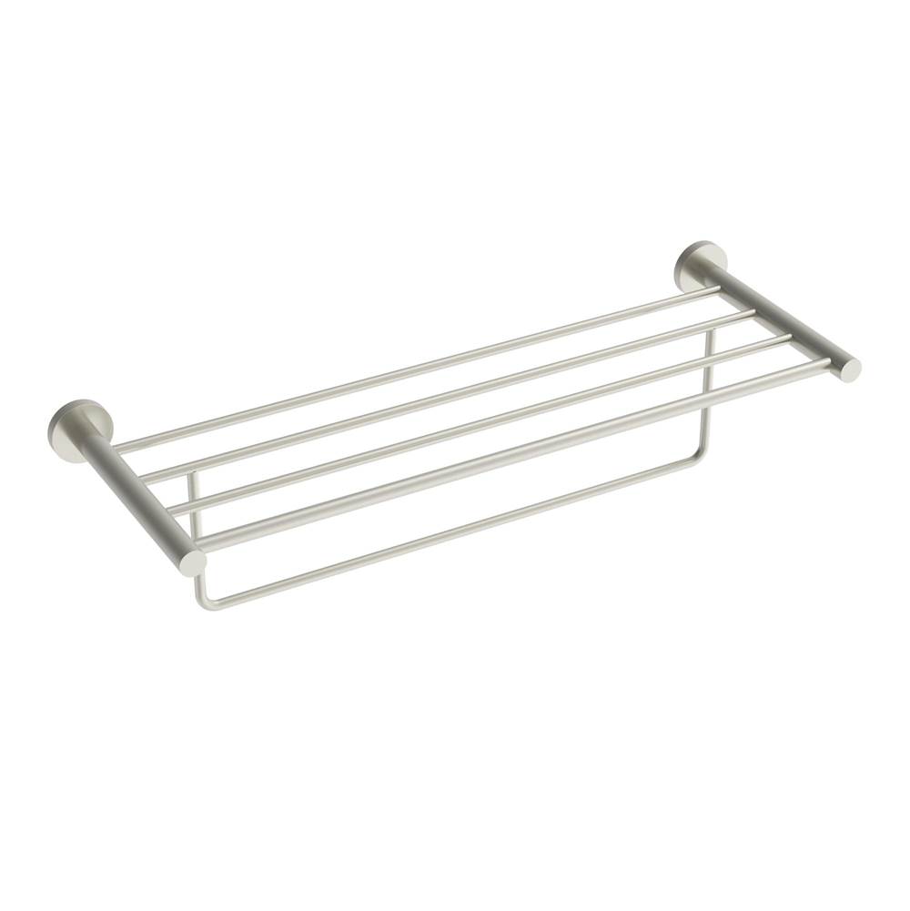 ICO Bath Lava Towel Shelf With Bar - Brushed Nickel-related