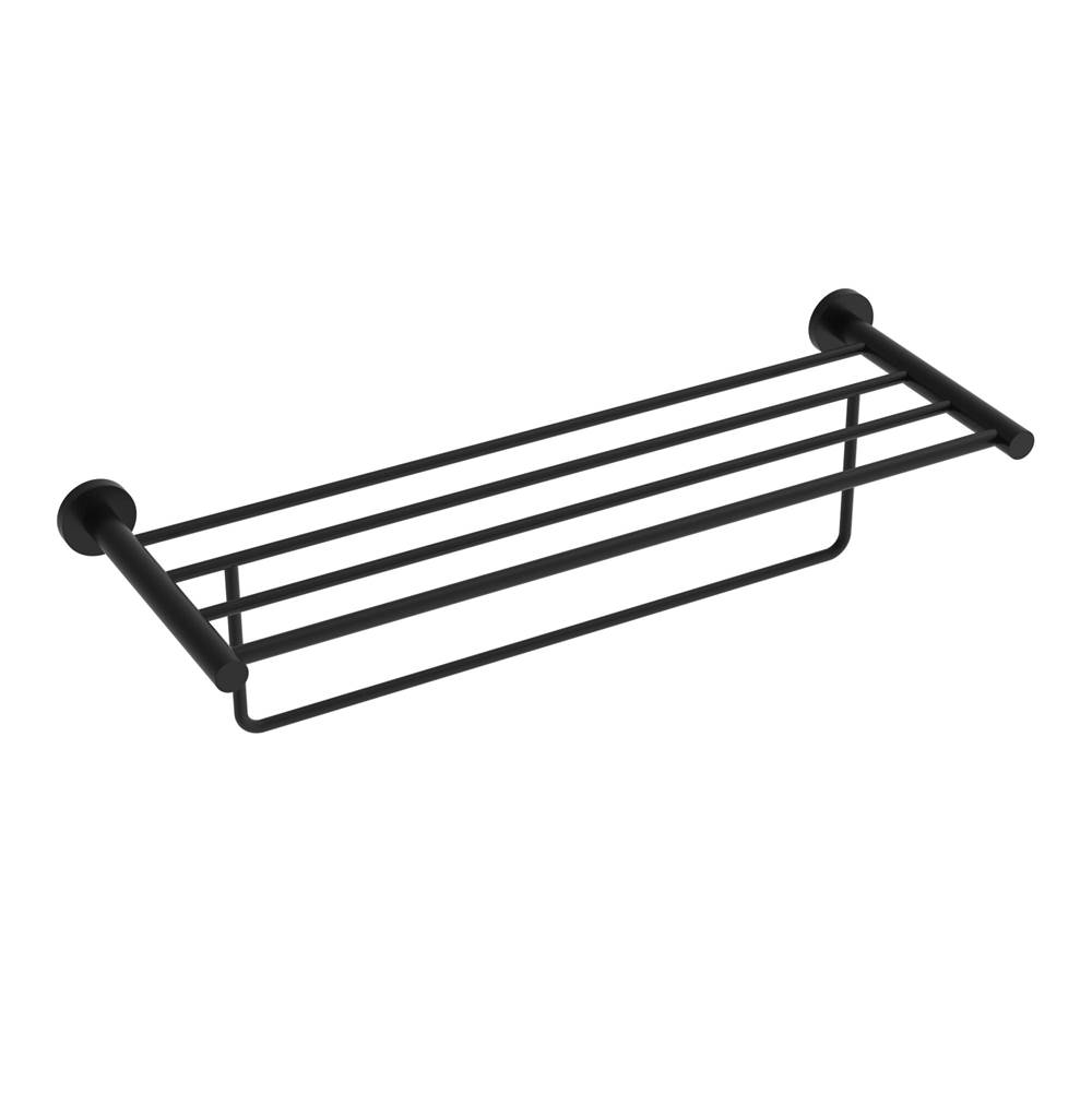 ICO Bath Lava Towel Shelf With Bar - Matte Black-related