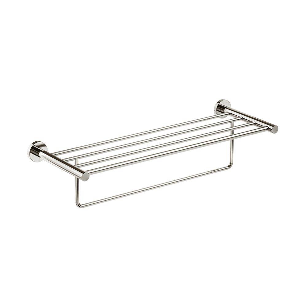 ICO Bath Lava Towel Shelf With Bar - Polished Nickel-related
