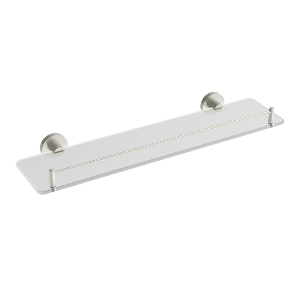 ICO Bath Lava Glass Shelf - Brushed Nickel-shop