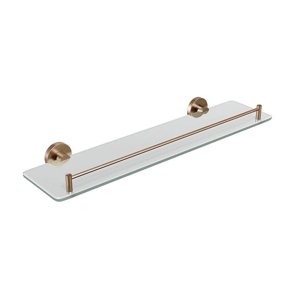 ICO Bath Lava Glass Shelf - PVD Brushed Bronze-related