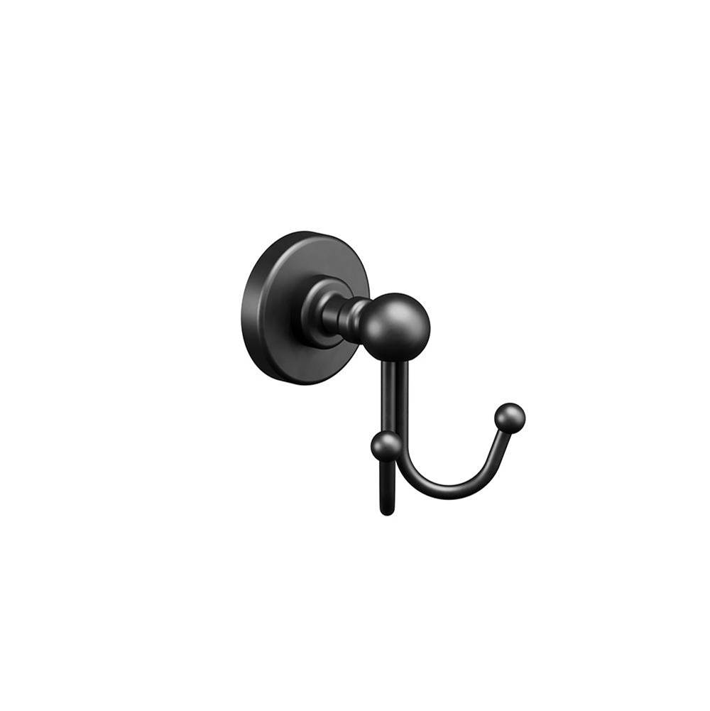 ICO Bath Ember Double Towel Hook - Matte Black-shop