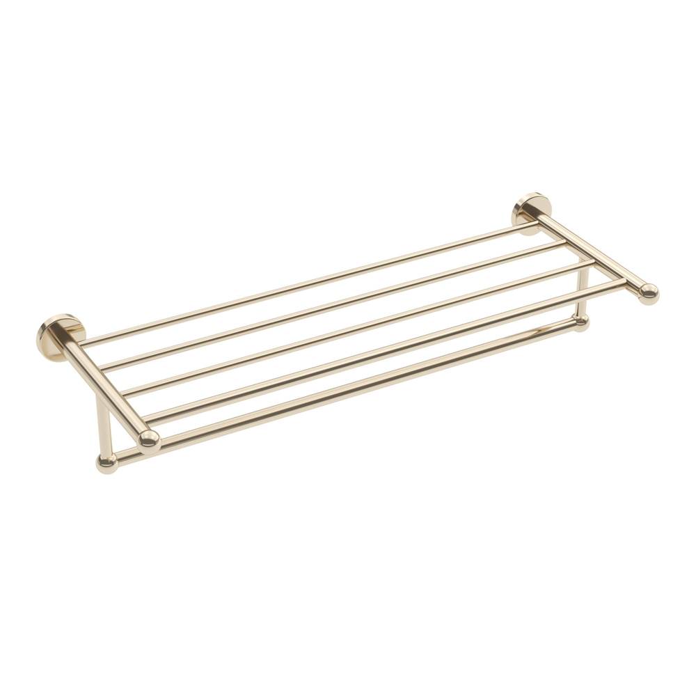 ICO Bath Ember Towel Shelf With Bar - Polished Nickel-related