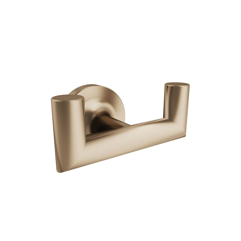 ICO Bath Glow Double Towel Hook - PVD Brushed Bronze-related