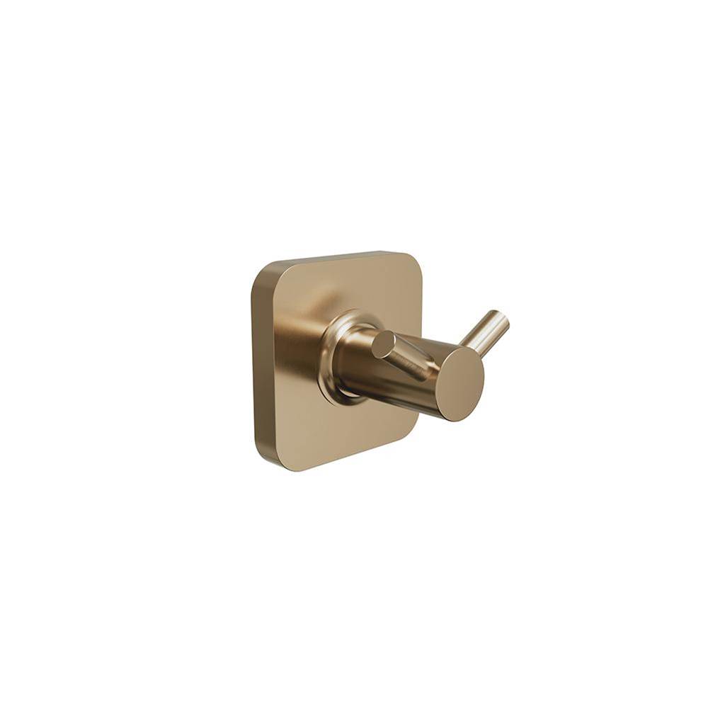 ICO Bath Vapor Double Towel Hook - PVD Brushed Bronze-shop
