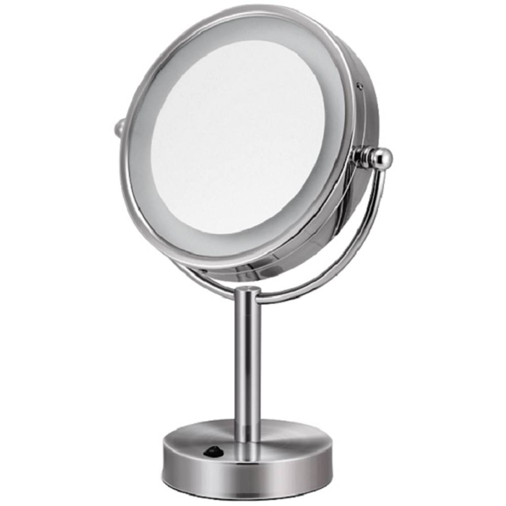 ICO Bath 8.5'' Double Sided Lighted Free-Standing Mirror - Brushed Nickel-shop