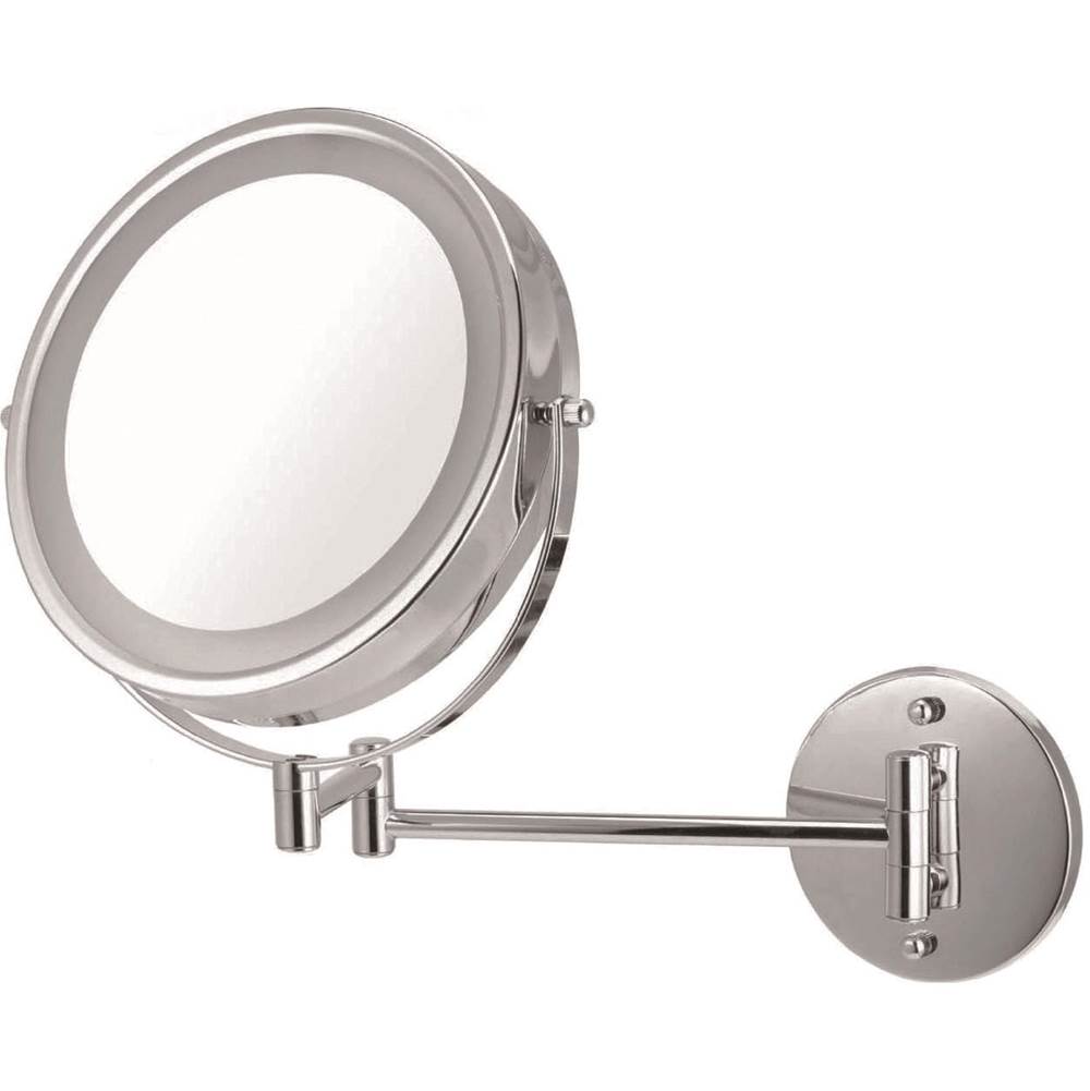 ICO Bath 8.5'' Double Sided Lighted Wall-Mounted Mirror - Brushed Nickel-shop