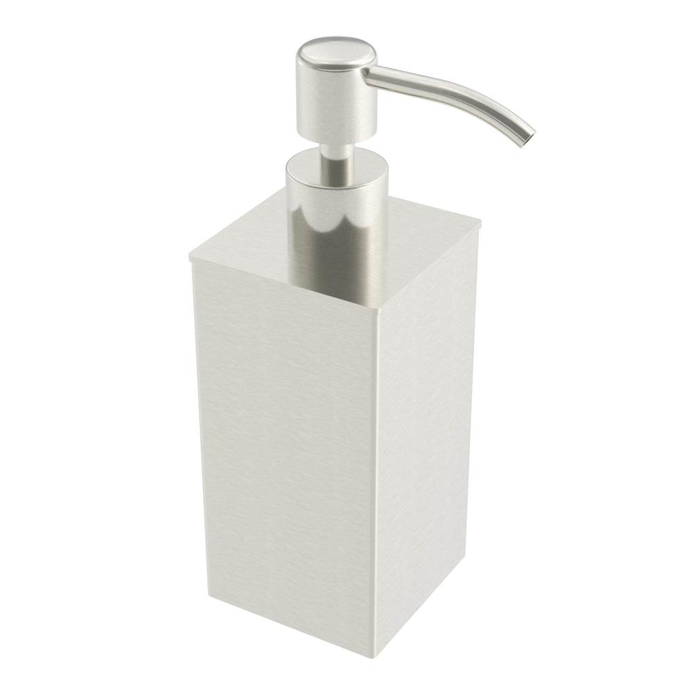ICO Bath Freestanding 220ml Soap Dispenser - Brushed Nickel-related