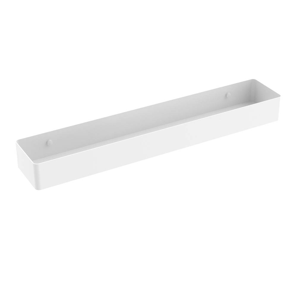 ICO Bath Wall Shelf With Towel Cutout - Matte White-related