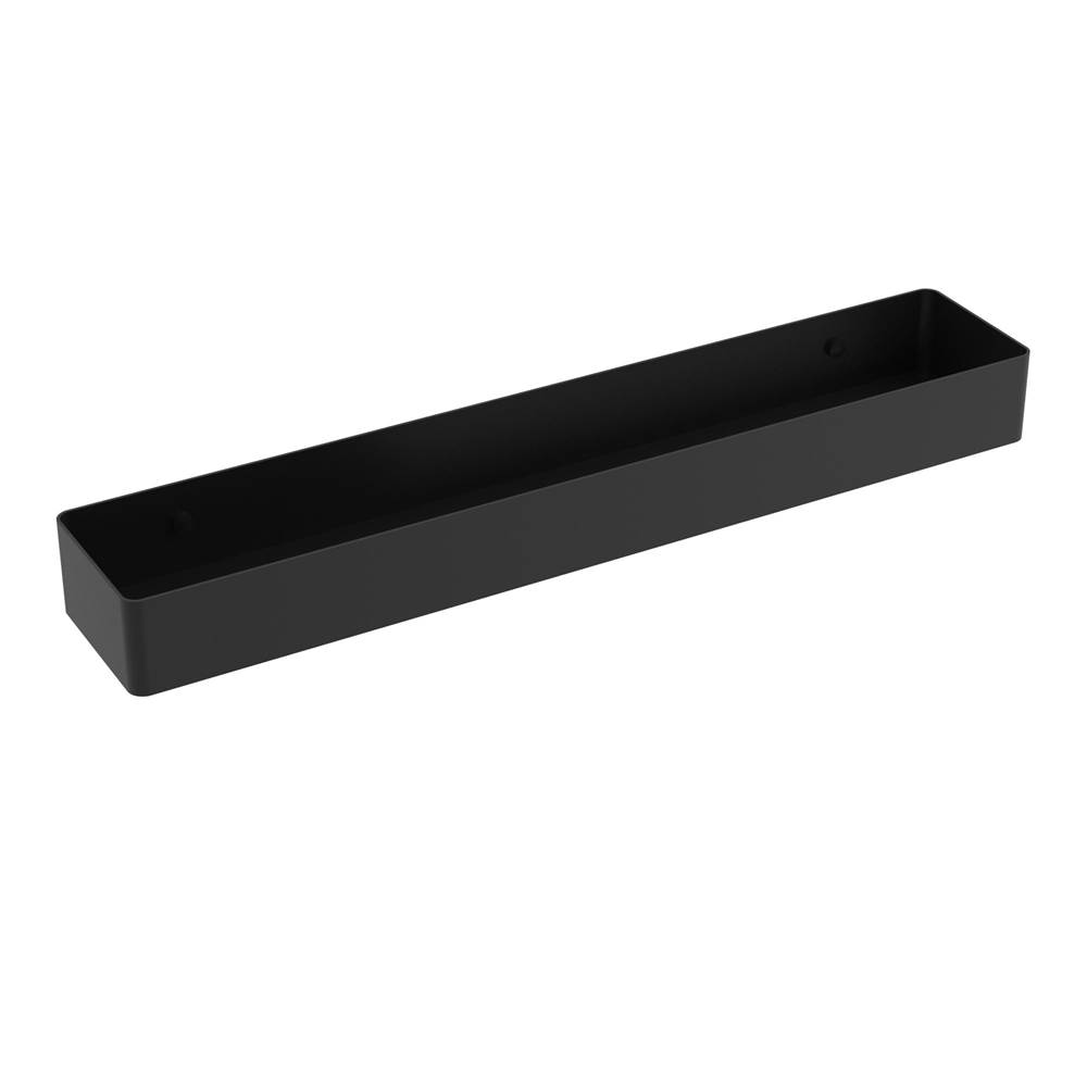 ICO Bath Wall Shelf With Towel Cutout - Matte Black-related