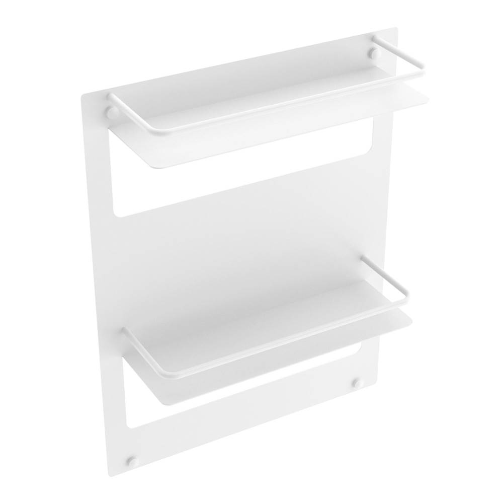 ICO Bath Double Wall Shelf - Matte White-shop