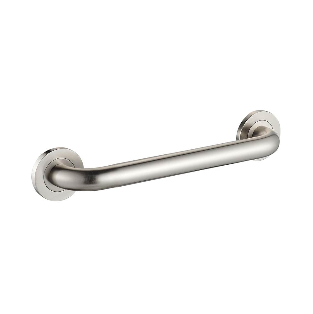 ICO Bath 12'' Round Grab Bar - Brushed Nickel-related