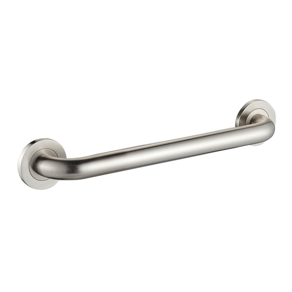 ICO Bath 18'' Round Grab Bar - Brushed Nickel-related
