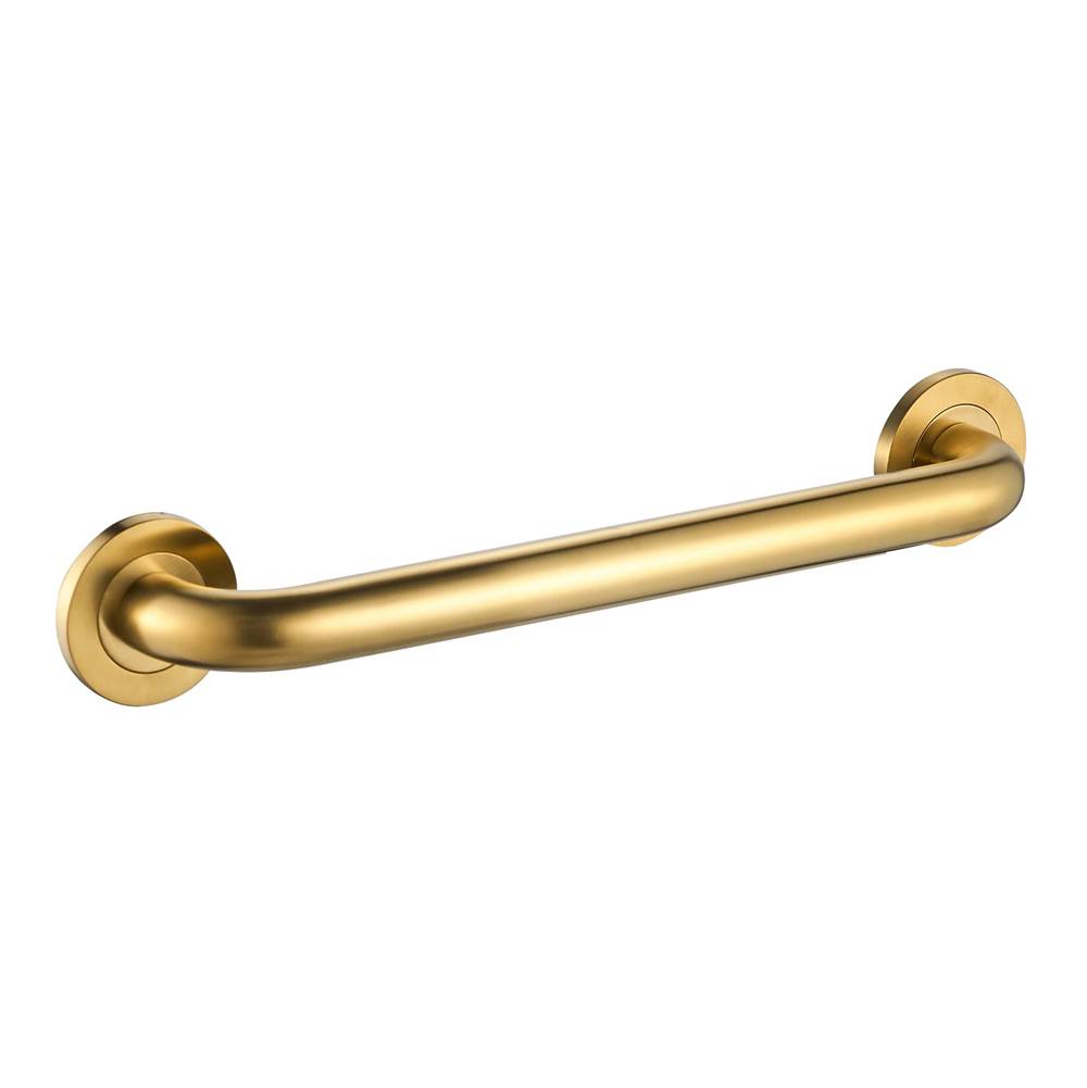 ICO Bath 18'' Round Grab Bar - PVD Brushed Gold-related