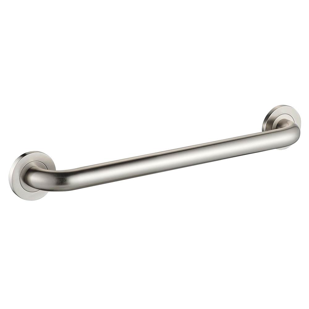 ICO Bath 24'' Round Grab Bar - Brushed Nickel-shop
