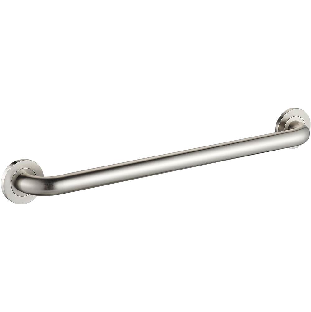 ICO Bath 30'' Round Grab Bar - Brushed Nickel-shop