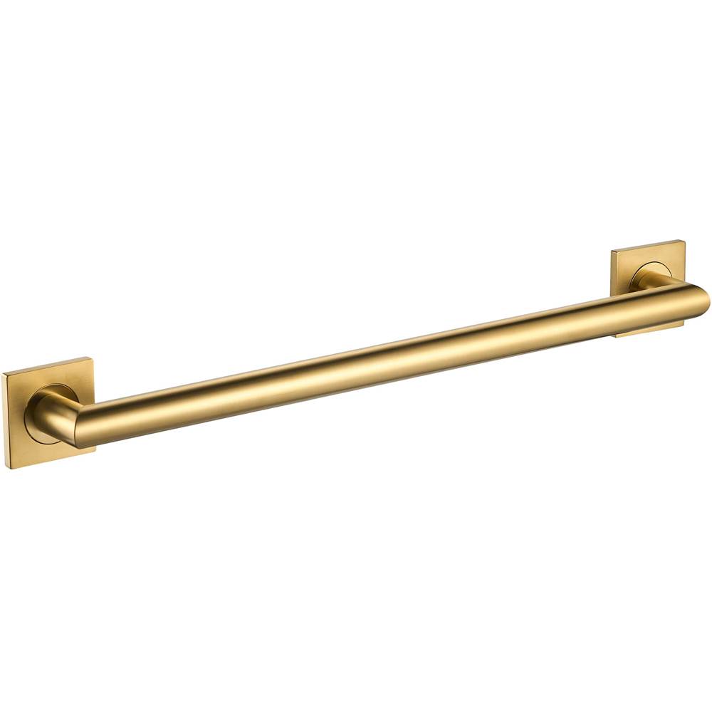ICO Bath 30'' Crater Grab Bar - PVD Brushed Gold-shop