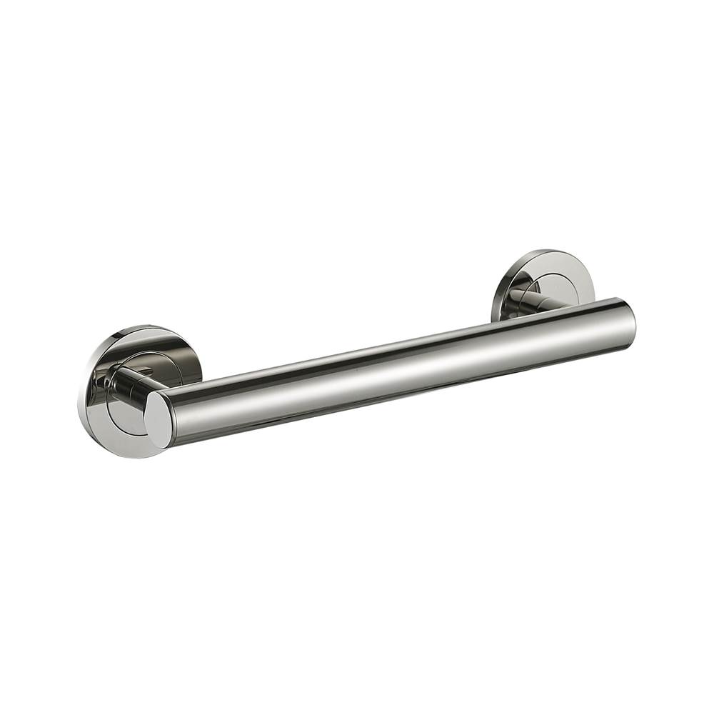 ICO Bath 12'' Lava Grab Bar - Polished Nickel-shop