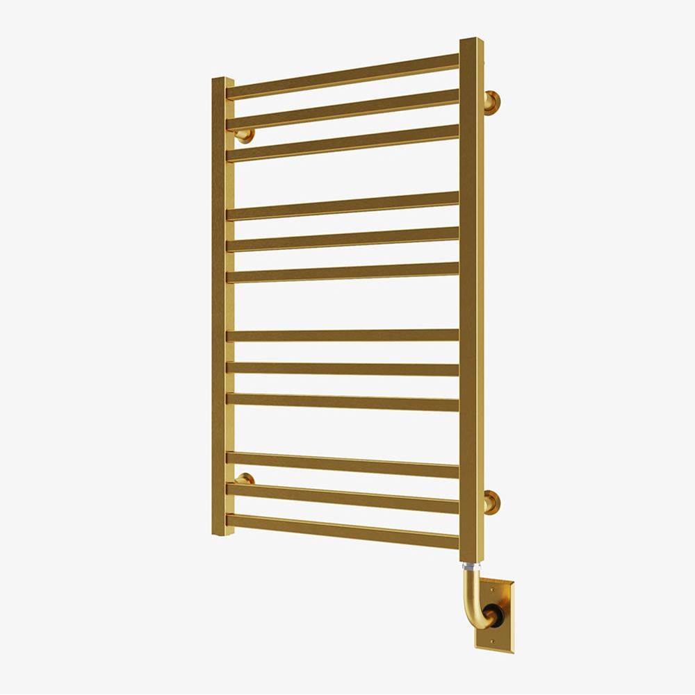 ICO Bath 19.5''x31'' Avento Electric Hardwired Towel Warmer - PVD Brushed Gold-related
