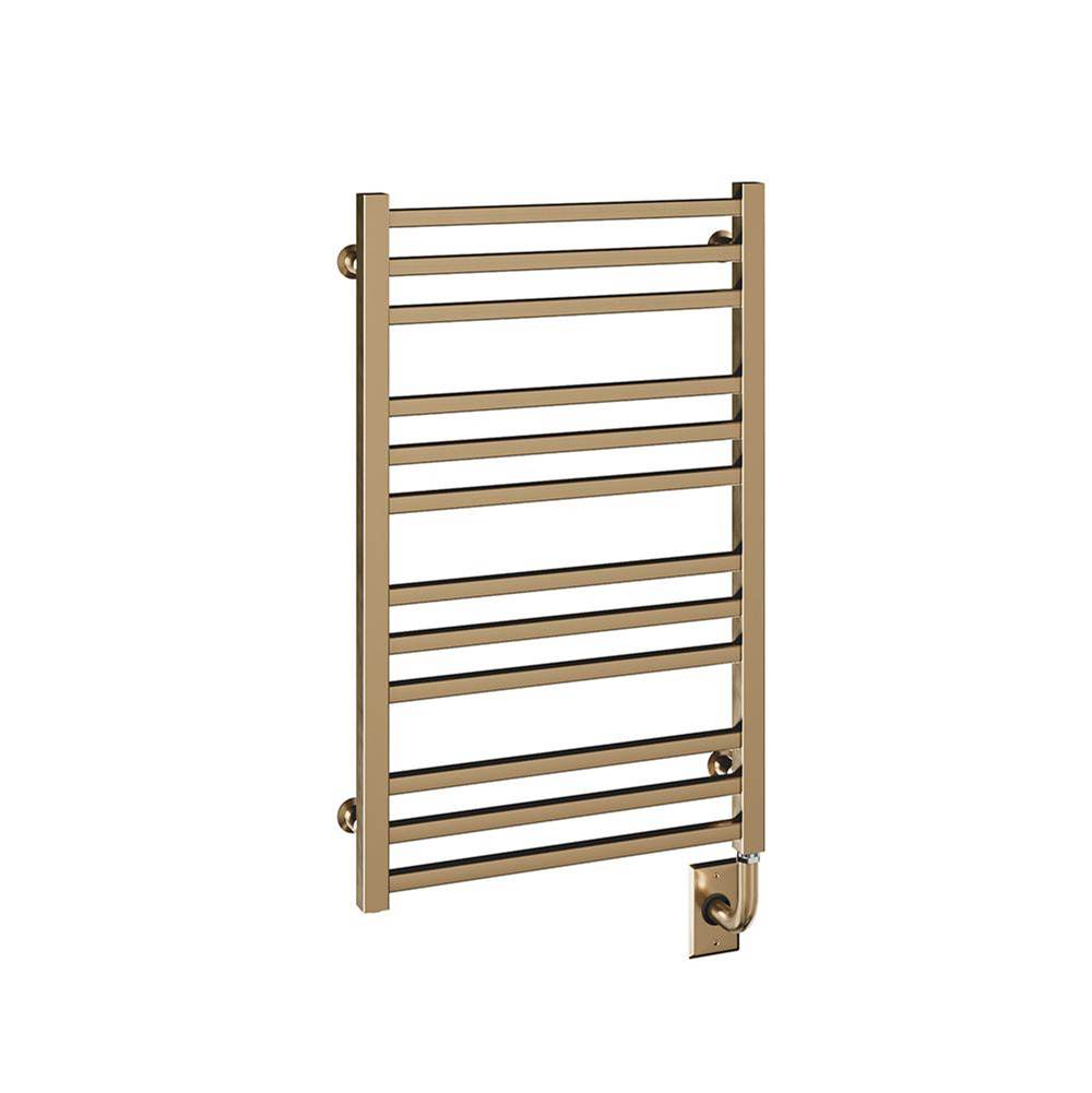 ICO Bath 19.5''x31'' Avento Electric Hardwired Towel Warmer - PVD Brushed Bronze-related