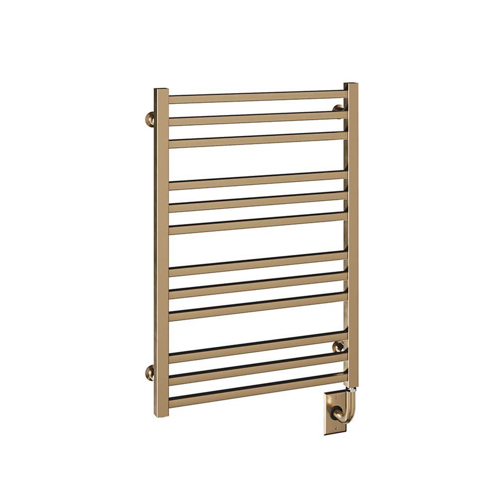 ICO Bath 23.5''x31'' Avento Electric Hardwired Towel Warmer - PVD Brushed Bronze-shop