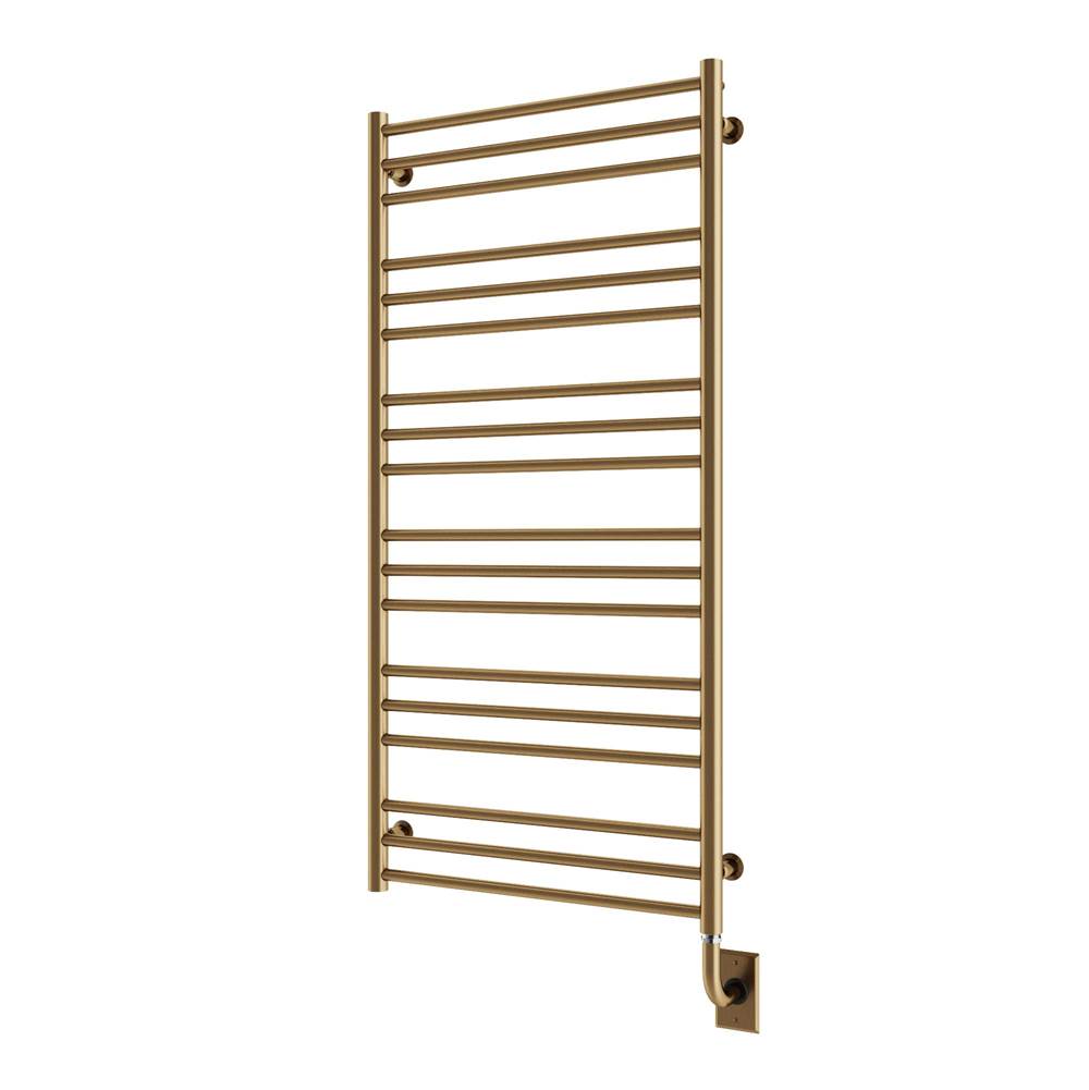 ICO Bath 23.5''x47.5'' Sorano Electric Hardwired Towel Warmer - PVD Brushed Bronz-related