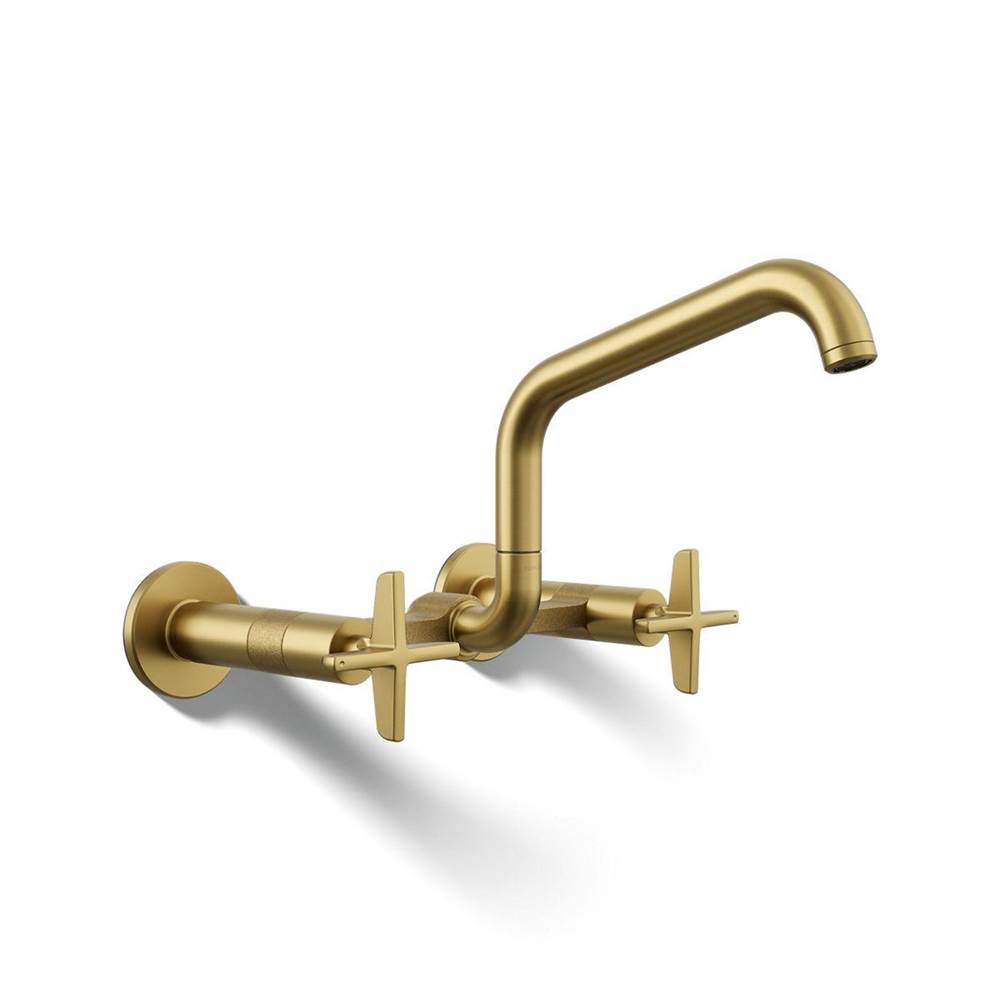 Billet™ Two-hole wall-mount bridge kitchen sink faucet-related