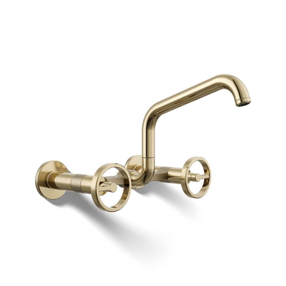 Billet™ Two-hole wall-mount bridge kitchen sink faucet-related