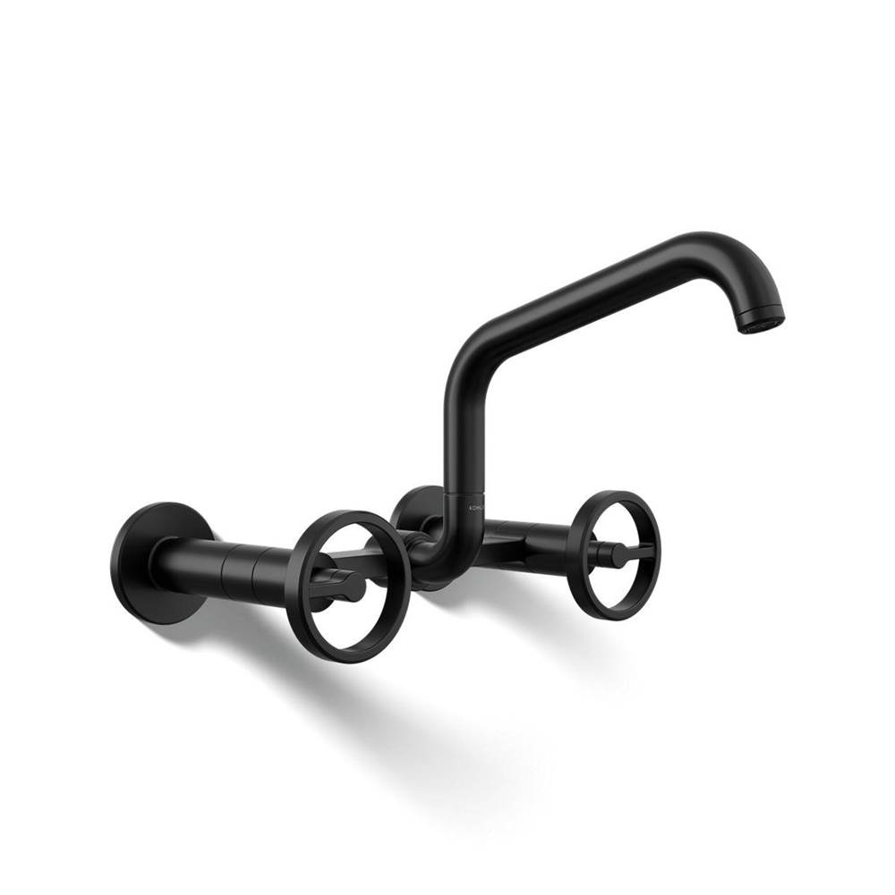 Billet™ Two-hole wall-mount bridge kitchen sink faucet-related