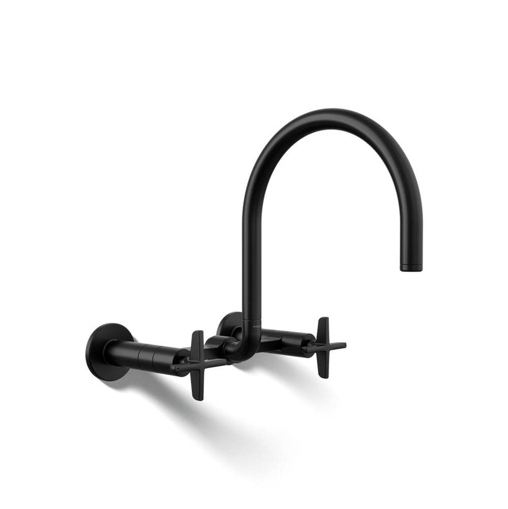 Billet™ Two-hole wall-mount bridge kitchen sink faucet-related
