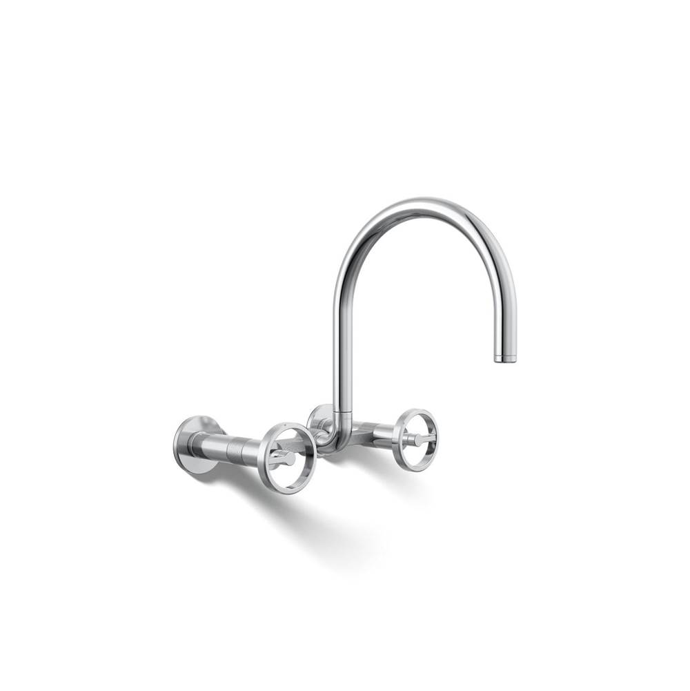 Billet™ Two-hole wall-mount bridge kitchen sink faucet-related
