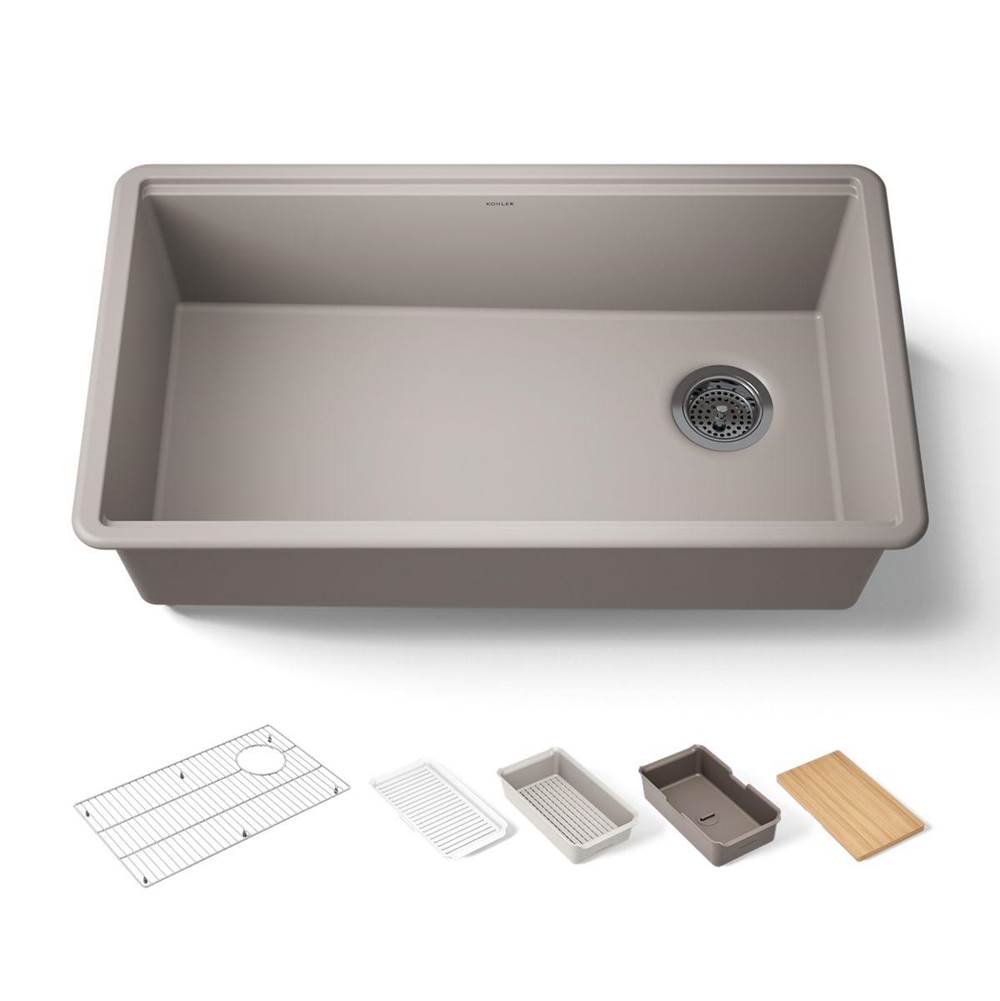 Billings® 32-1/2'' undermount single-bowl workstation kitchen sink-shop