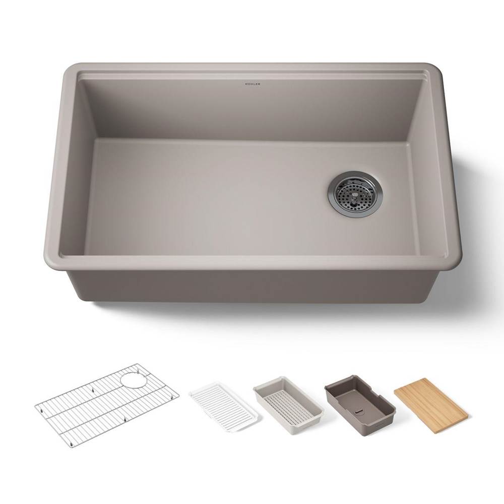 Billings® 29'' undermount single-bowl workstation kitchen sink-related