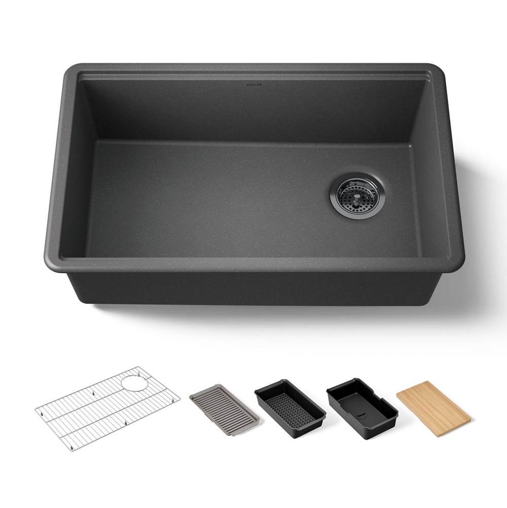 Billings® 29'' undermount single-bowl workstation kitchen sink-shop