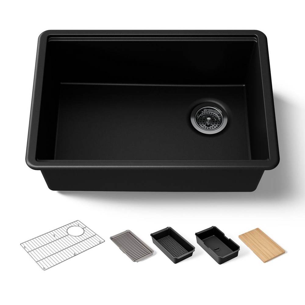 Billings® 27'' undermount single-bowl workstation kitchen sink-shop