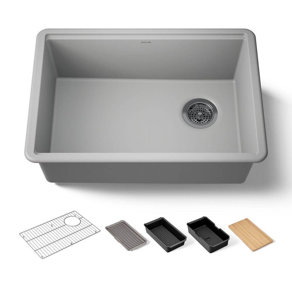 Billings® 27'' undermount single-bowl workstation kitchen sink-related