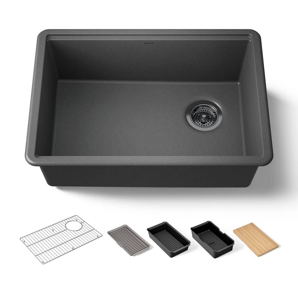 Billings® 27'' undermount single-bowl workstation kitchen sink-related