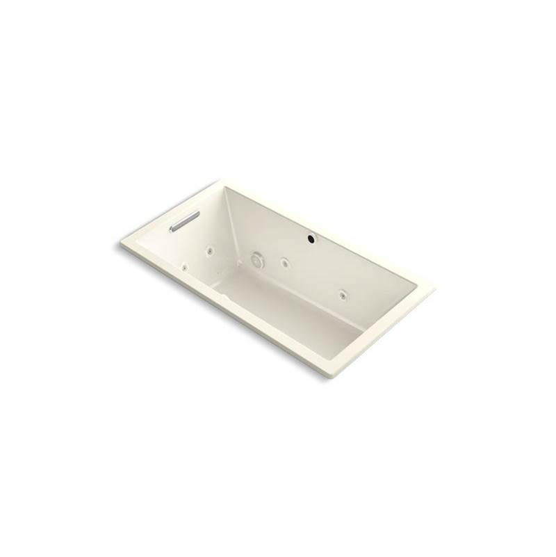 Underscore® 60'' x 32'' Heated BubbleMassage™ air bath with whirlpool, end drain-shop