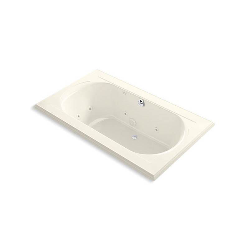 Memoirs® 72'' x 42'' drop-in whirlpool bath with center rear drain-related