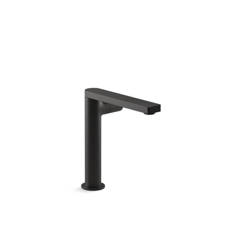 Composed® Tall single-handle bathroom sink faucet with cylindrical handle-related