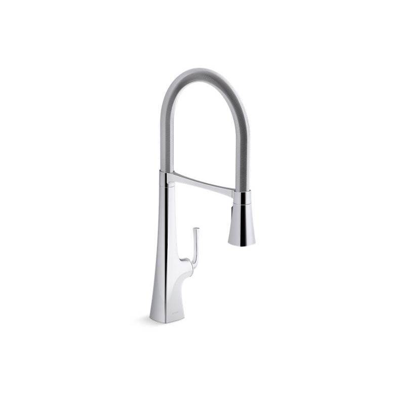 Graze® Semi-professional kitchen sink faucet with three-function sprayhead-shop