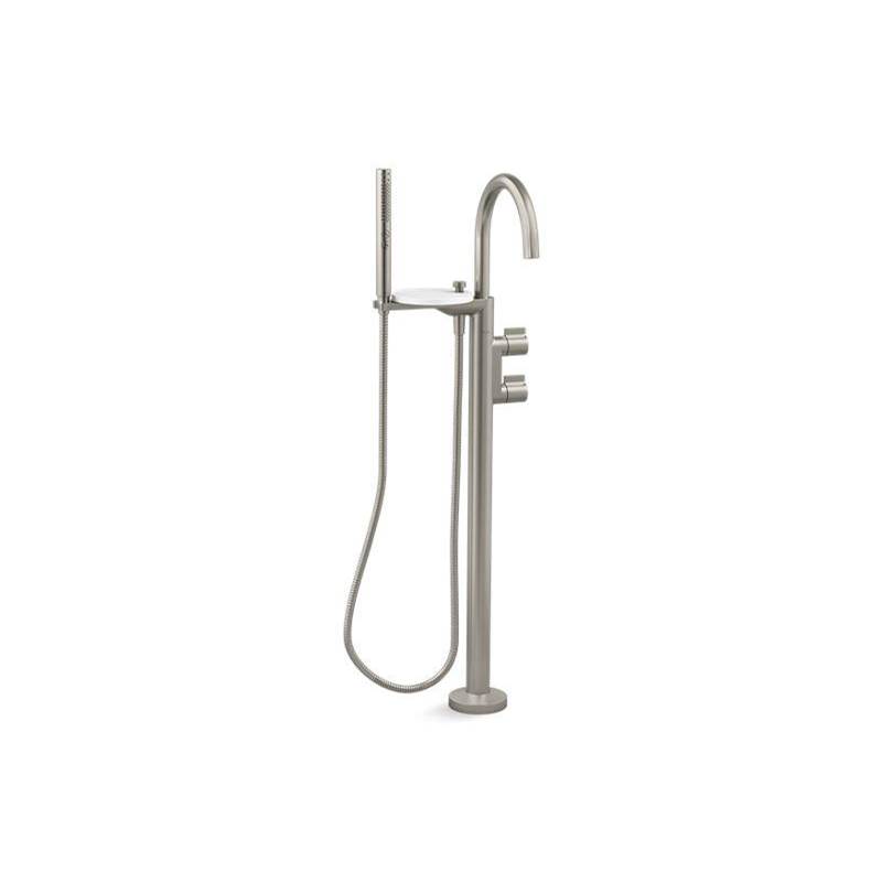 Components® Floor-mount bath filler trim with lever handles and handshower-related