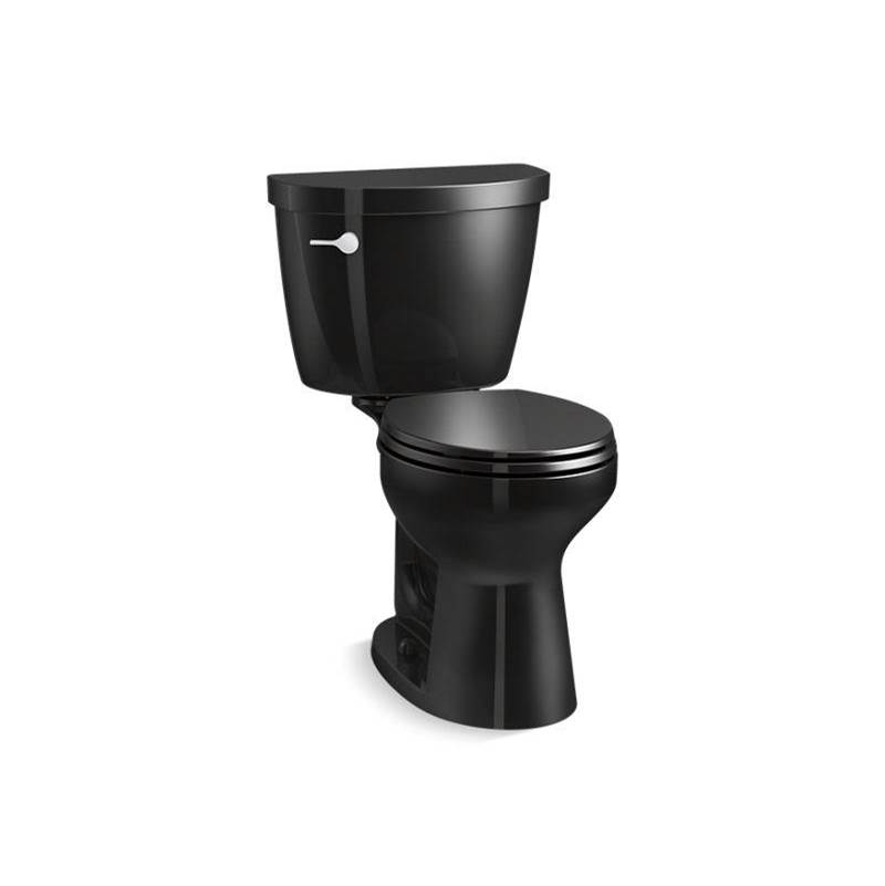 Cimarron® Two-piece round-front 1.28 gpf chair height toilet-related