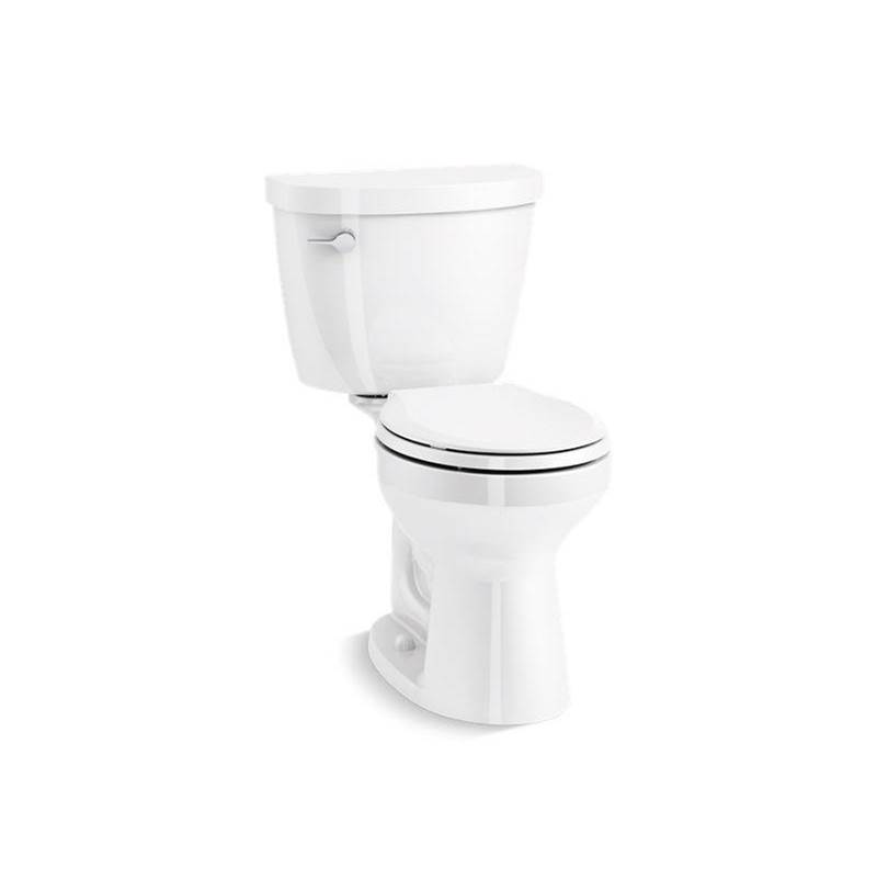 Cimarron® Two-piece round-front 1.28 gpf chair height toilet-related
