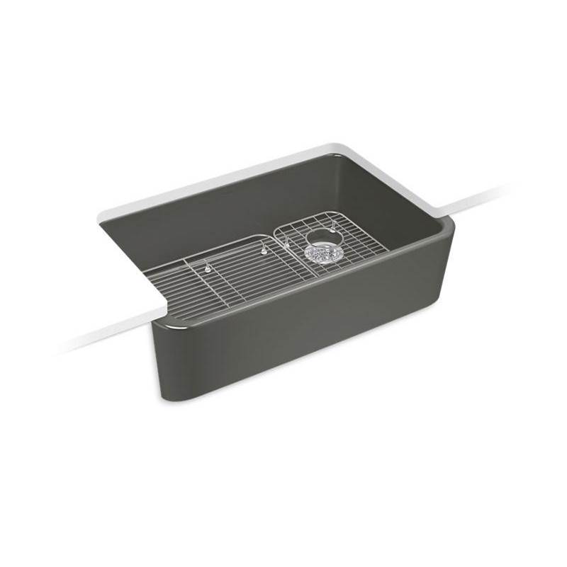 Ironridge® 34'' undermount single-bowl farmhouse kitchen sink-shop