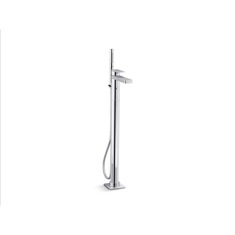 Parallel® Floor-mount bath filler trim with handshower-shop