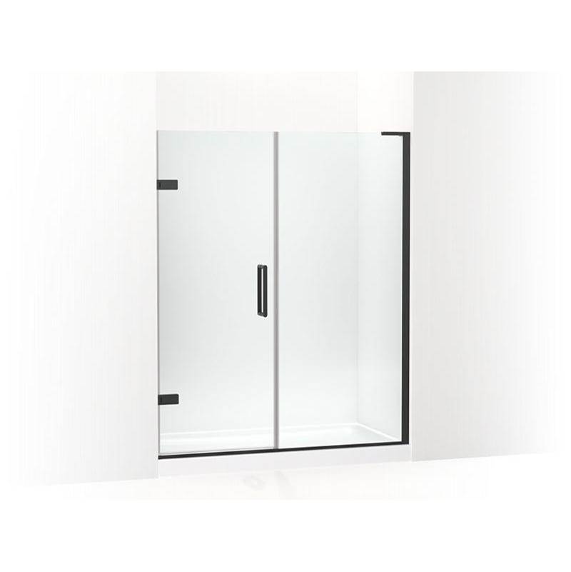 Composed® 71-3/4'' H pivot shower door with 3/8'' - thick glass-related