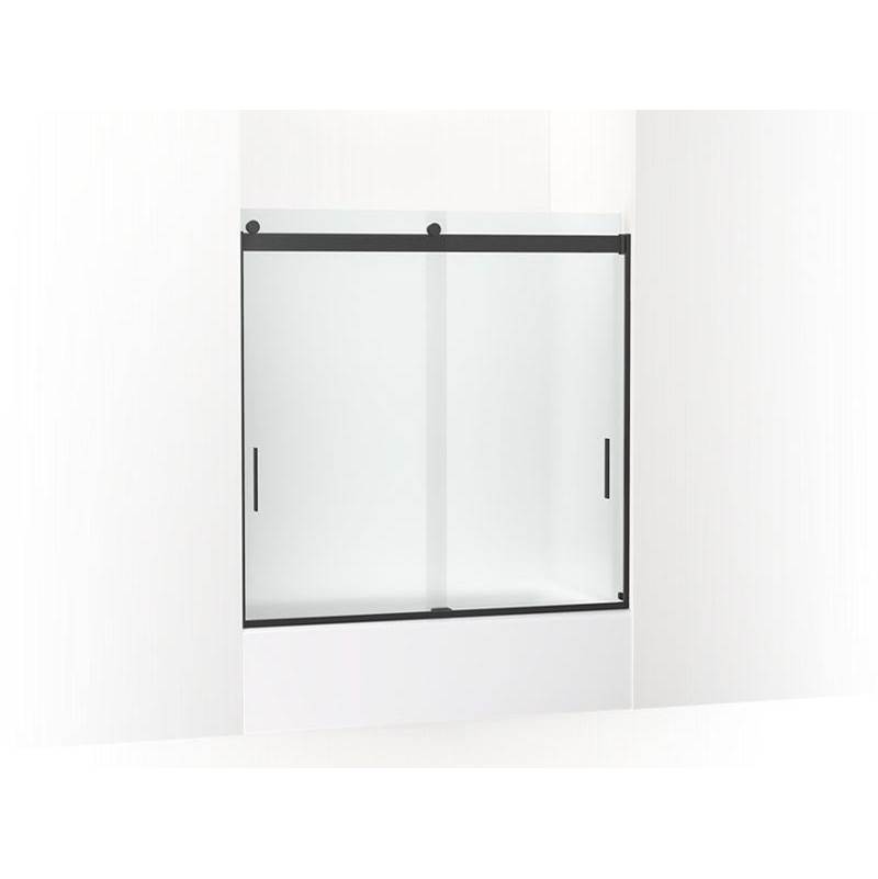 Levity® Sliding bath door, 59-3/4'' H x 56-5/8 - 59-5/8'' W, with 1/4'' thick Fro-related