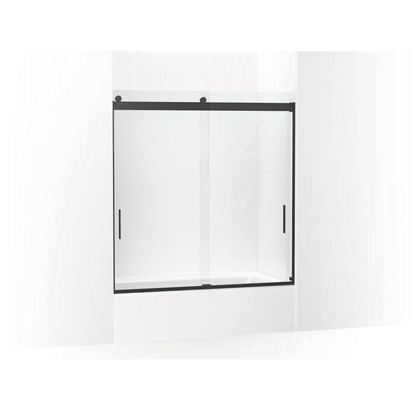 Levity® 62'' H sliding bath door with 1/4'' - thick glass-related