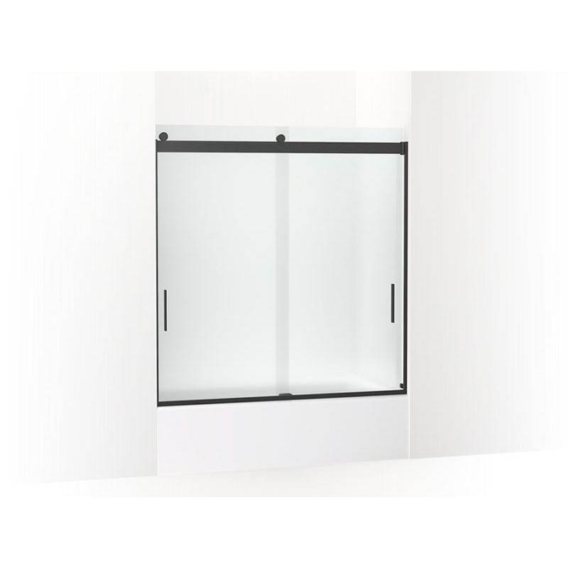 Levity® Sliding bath door, 62'' H x 56-5/8 - 59-5/8'' W, with 1/4'' thick Frosted-related